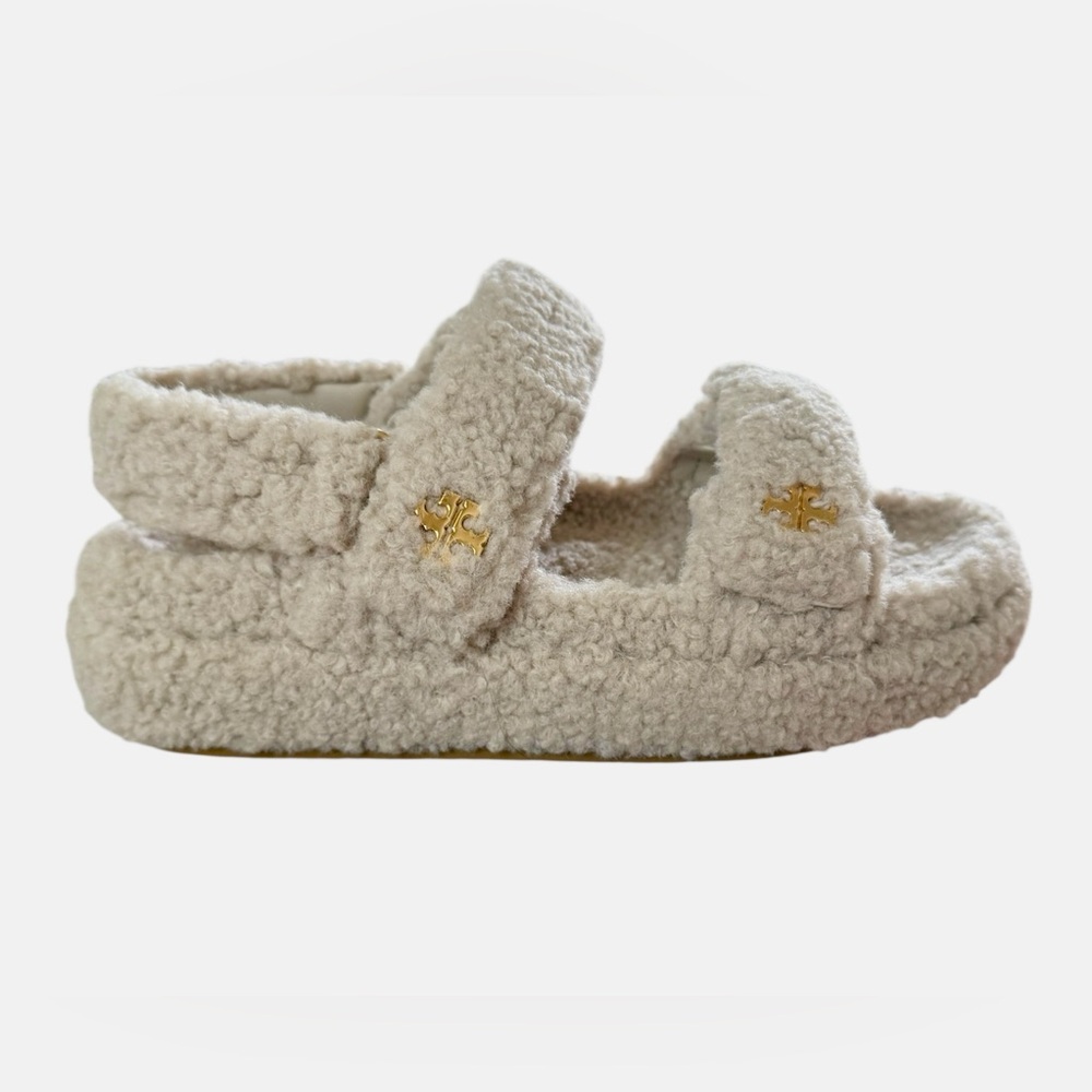 Tory Burch Kira Shearling Sporty Sandals